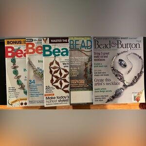 Lot of 5 Bead Magazines - So many great ideas!